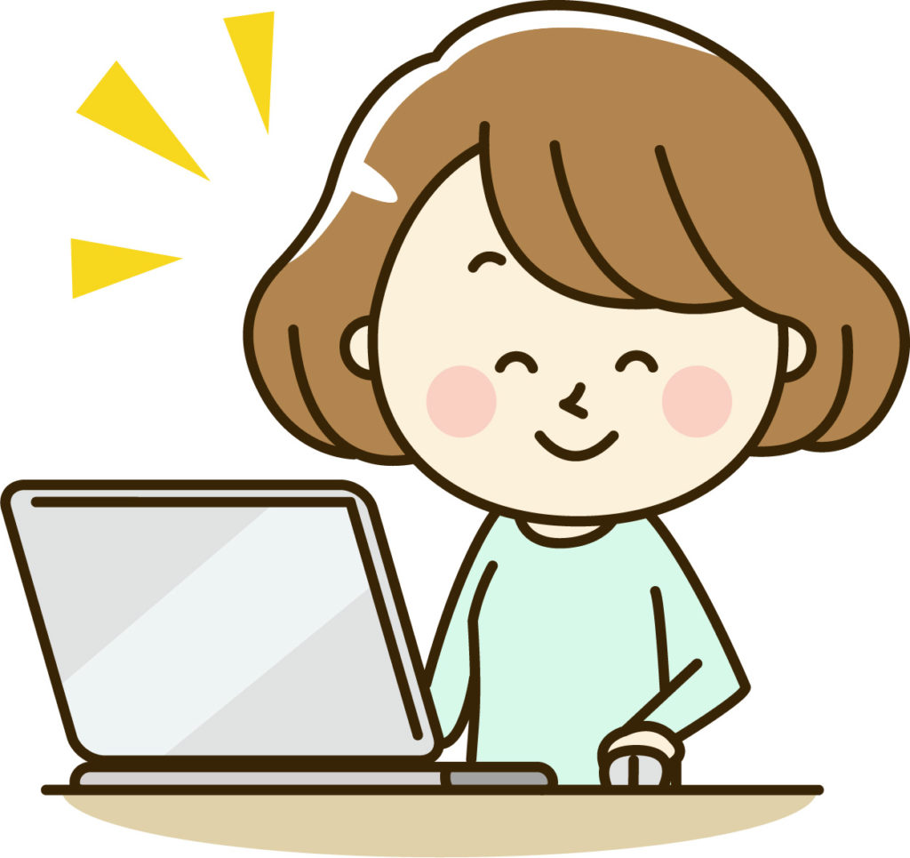 自宅で快適に仕事ができている女性