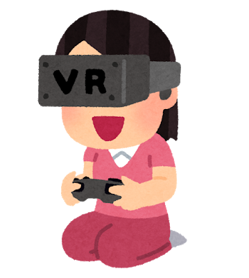 VRゲームで楽しむ女性